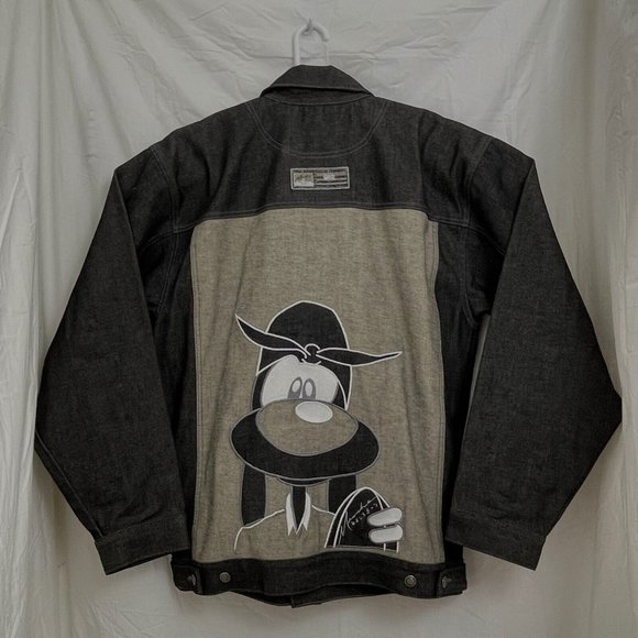 Meoshi Goofy with Durag Goodchild Theory Denim Jacket Unisex Size 34 Black